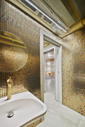 Hisbalit luxusní zlatá mozaika do koupelny Urban Chic 512